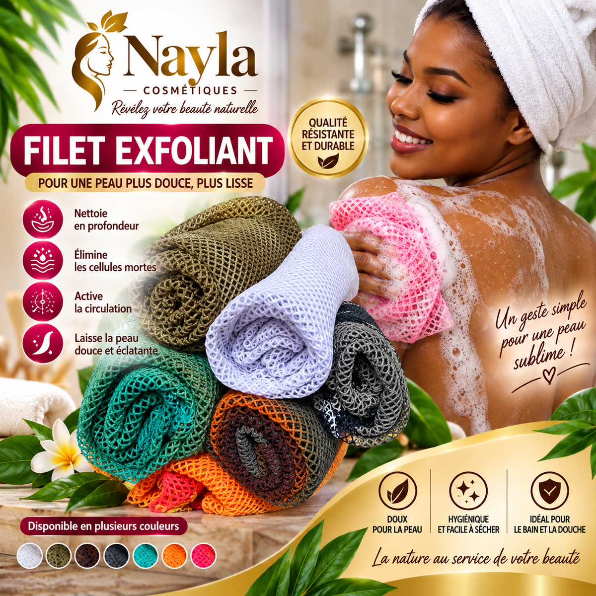 Filet Exfoliant Corps – Nayla Cosmétiques