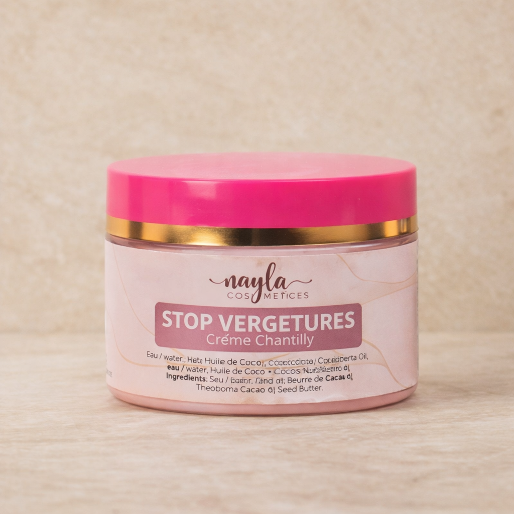 Crème Stop Vergetures — Aide à nourrir la peau & Contribue à l'hydratation cutanée