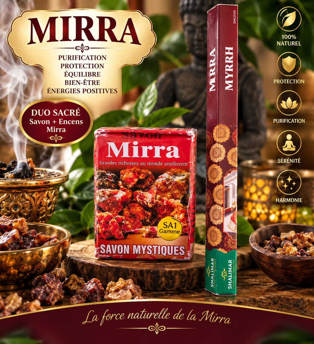 Duo Mirra – Savon & Encens Myrrhe