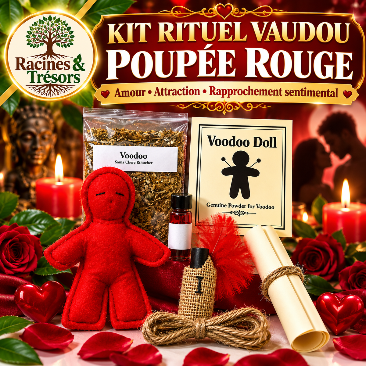 Kit rituel poupée rouge – Amour et rapprochement