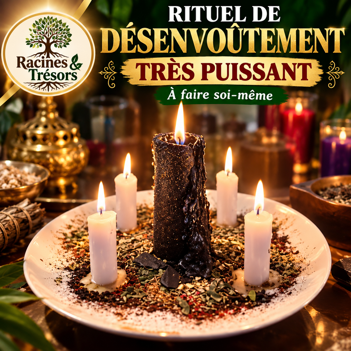 Kit rituel de désenvoûtement – Purification spirituelle