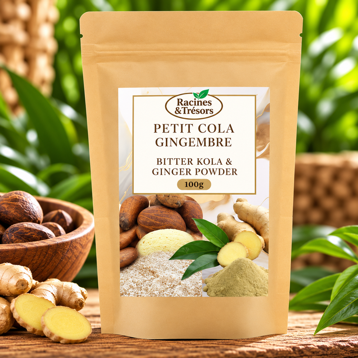 Poudre de petit cola & Gingembre (250 gr)