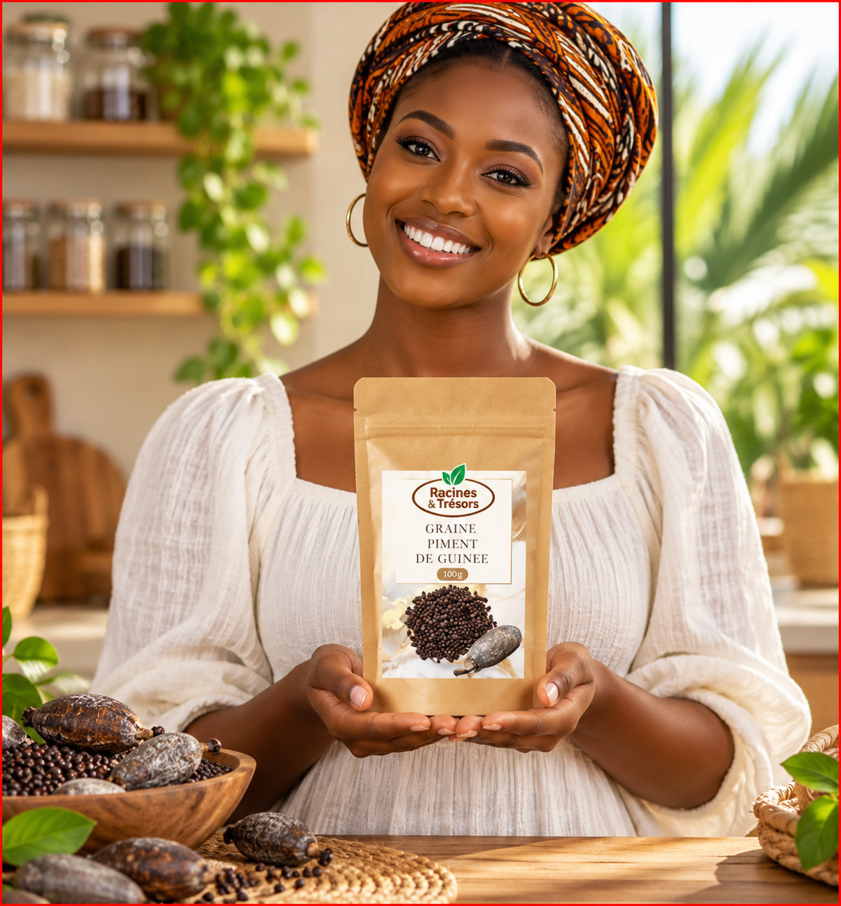 Graines de piment de Guinée - 100% Naturel - Maniguette - Graine de Paradis