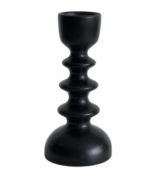 Bougeoir Noir Design Moderne