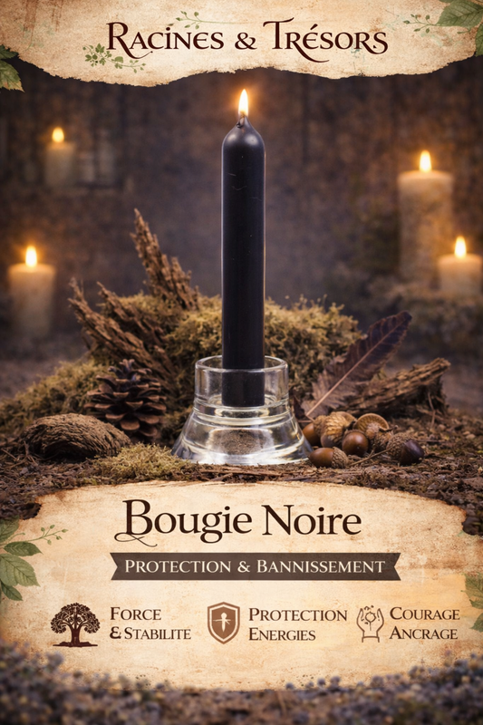 Bougie Noire Spirituelle — Protection & Bannissement
