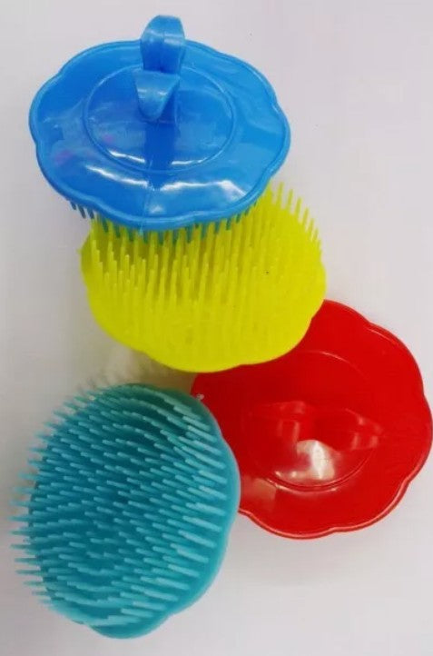 Brosse Cheveux SIBEL — Brosse Ronde Plate Massage — Plastique bleue