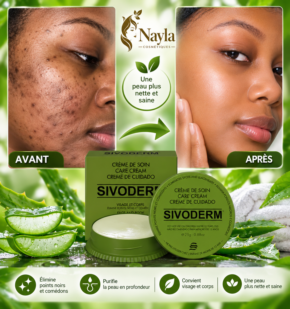 Crème de Soin SIVODERM – Visage & Corps