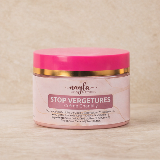 Crème Stop Vergetures — Aide à nourrir la peau & Contribue à l'hydratation cutanée