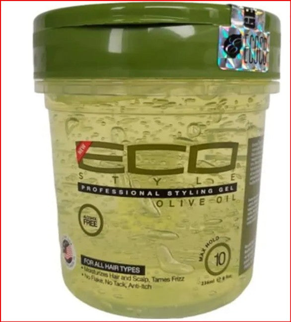 Gel ECO STYLER à l'Olive 236ml — Cheveux Bouclés, Frisés & Crépus