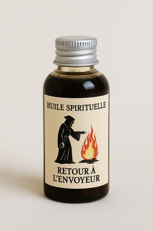 Huile Spirituelle Retour à l’Envoyeur – Protection & Renvoi des Énergies Négatives 30 ml