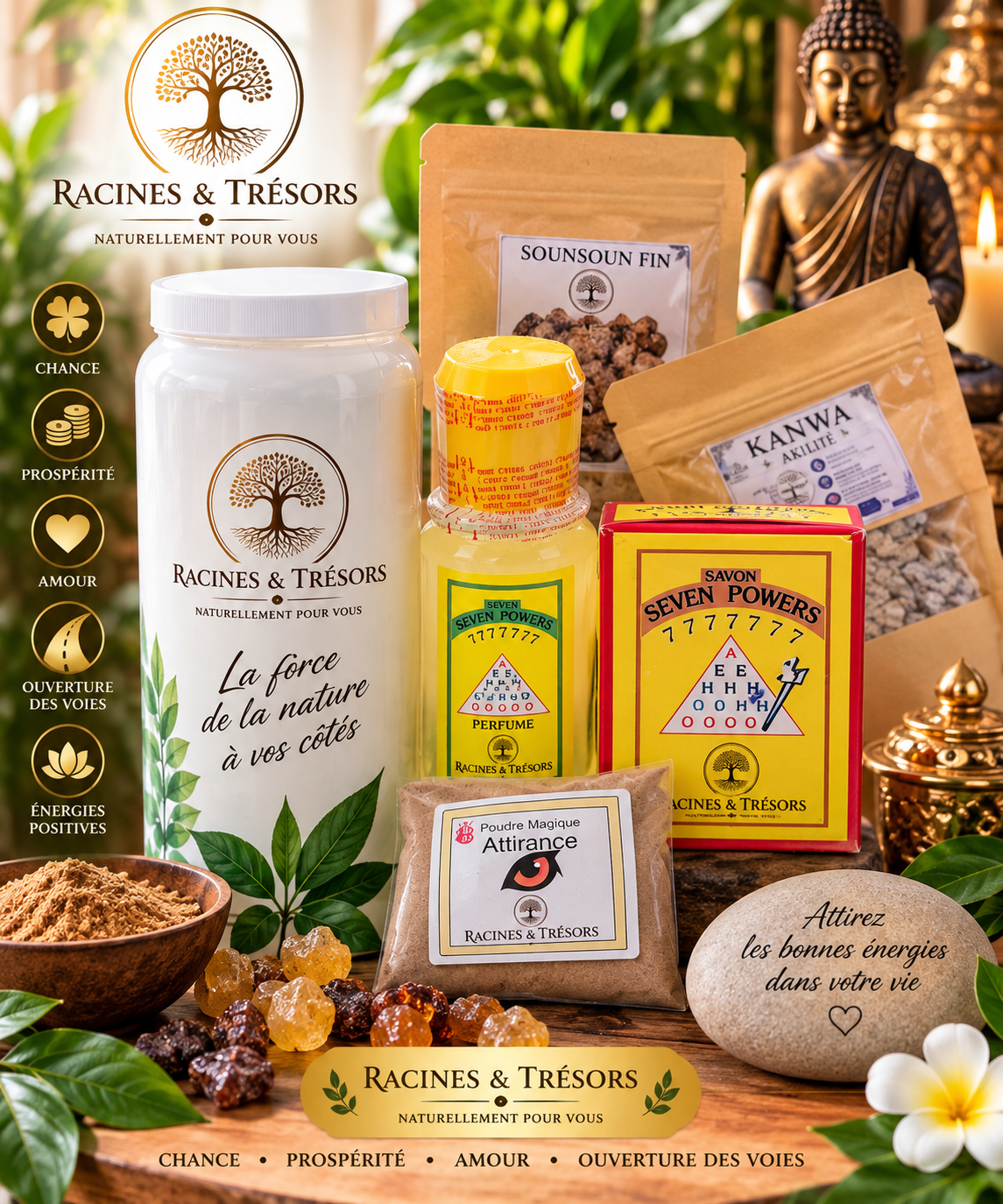 Kit Spirituel Seven Powers 777 – Chance & Réussite