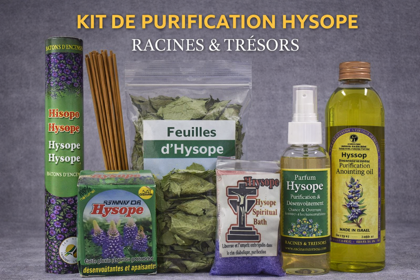 Kit Hysope — Kit de Purification Spirituelle à l'Hysope