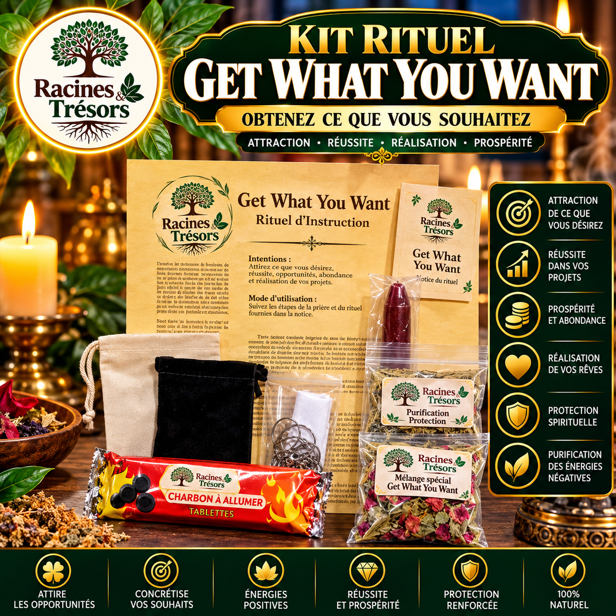 Kit rituel Get What You Want – Souhait & opportunités