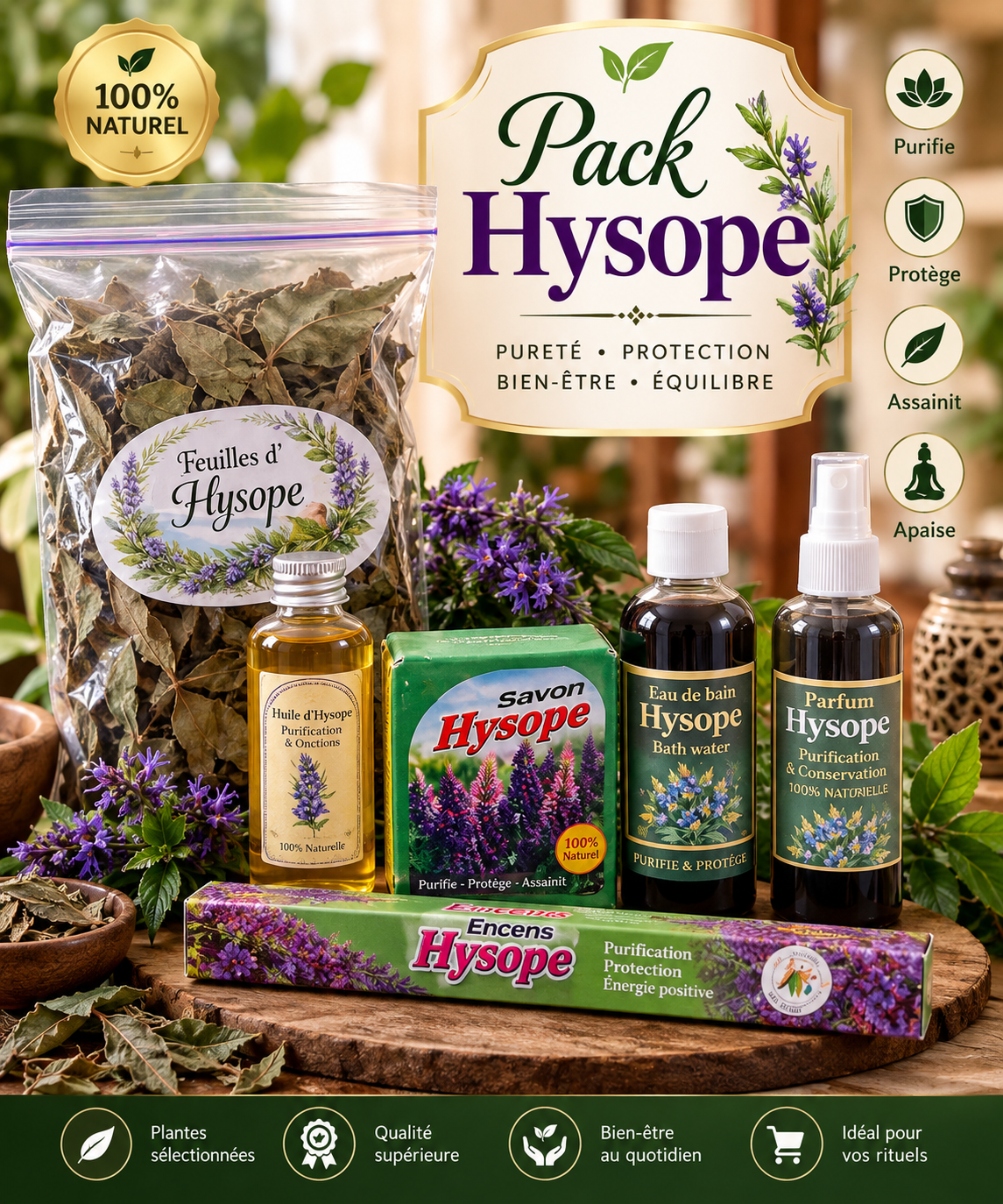 Pack Hysope – Purification & Protection