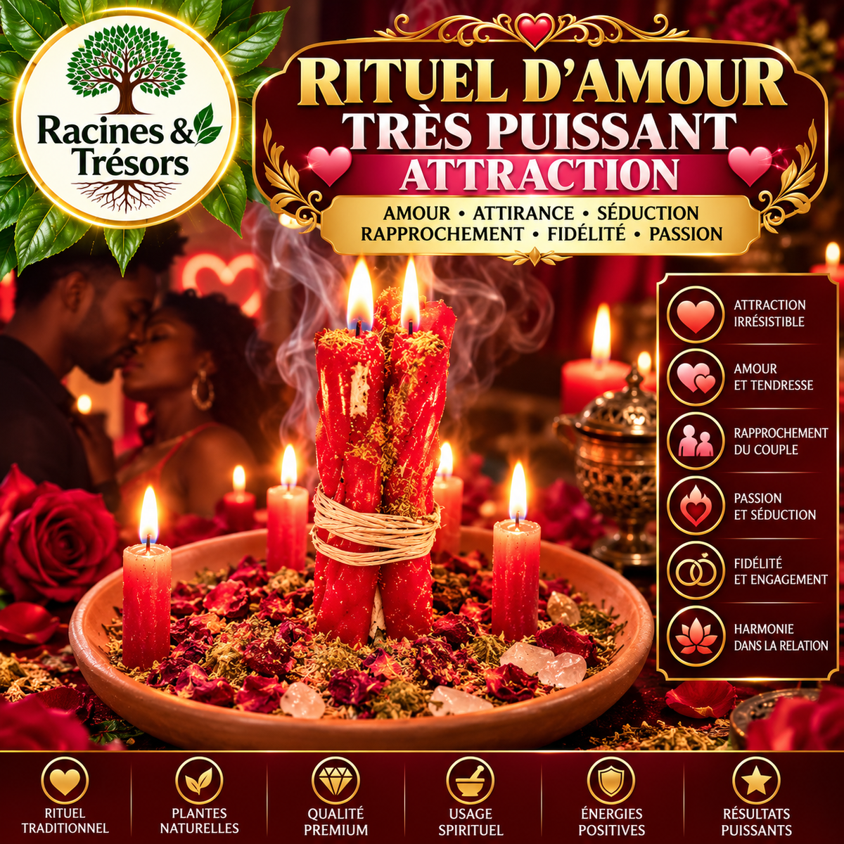Rituel d’amour et d’attraction – Rapprochement & harmonie