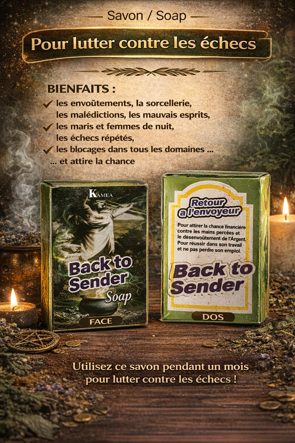 Savon Spirituel BACK TO SENDER — Retour à l’Envoyeur