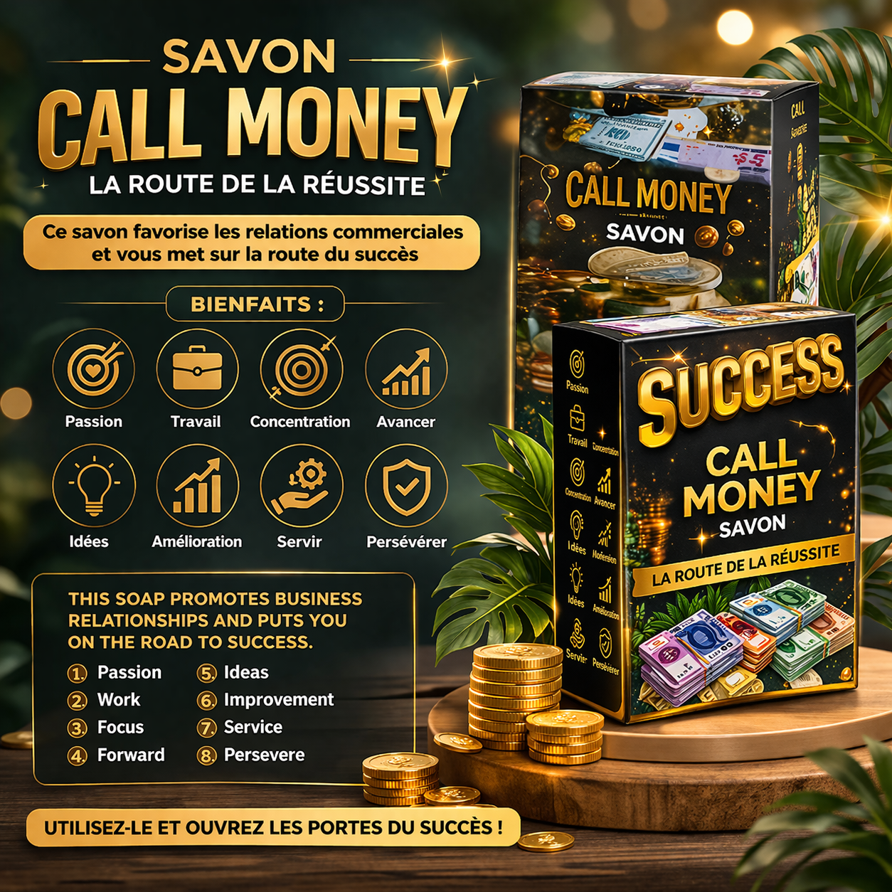 Savon Spirituel CALL MONEY — Succès & Argent