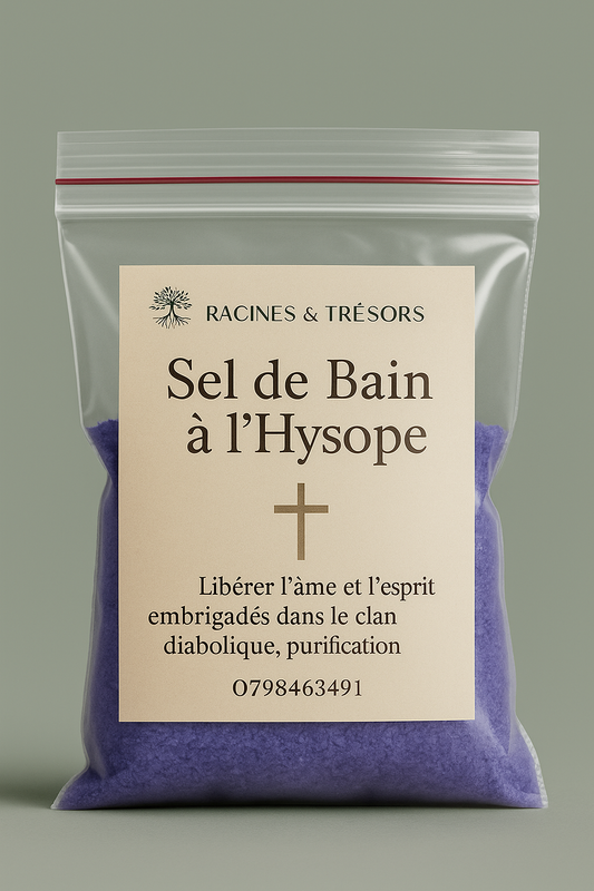 Sel de Bain Hysope — Purification & Nettoyage Énergétique 100 gr