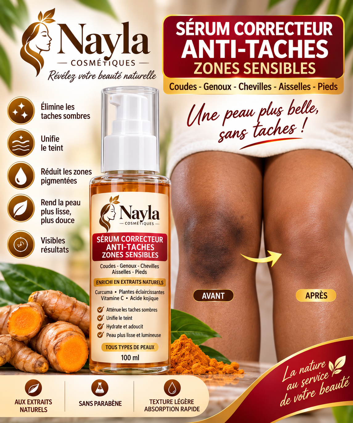 Sérum Correcteur Anti-Taches Zones Sombres – 100 ml