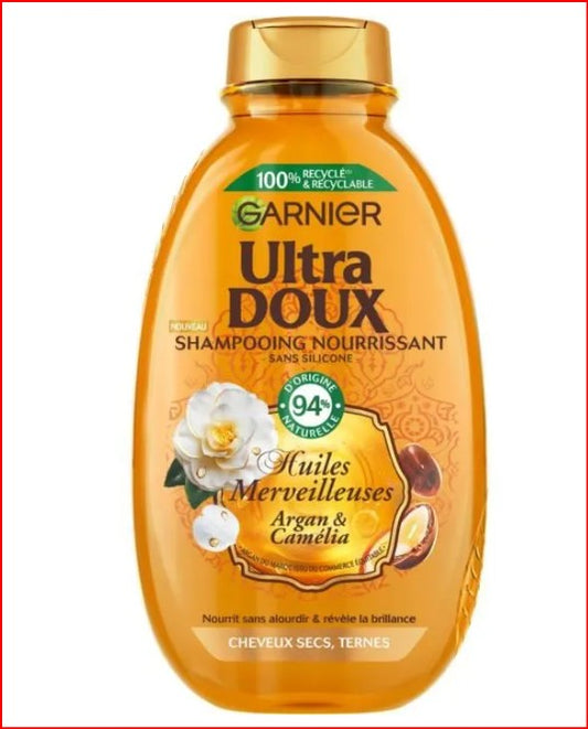 Shampooing Merveilleux Ultra Doux GARNIER — Argan & Camélia 250ml