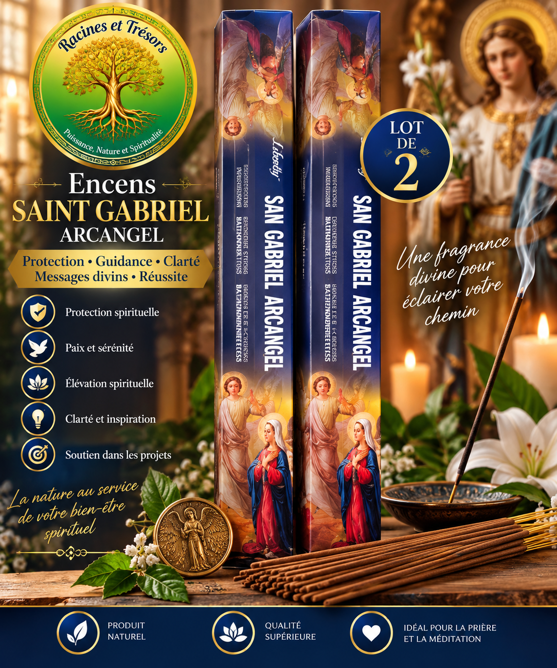 Encens Saint Gabriel Archange – Lot de 2