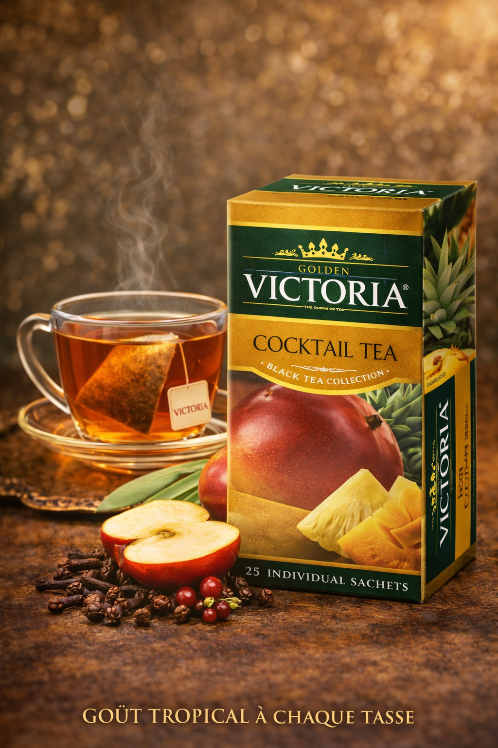 Thé Victoria Cocktail – Infusion Fruits Tropicaux